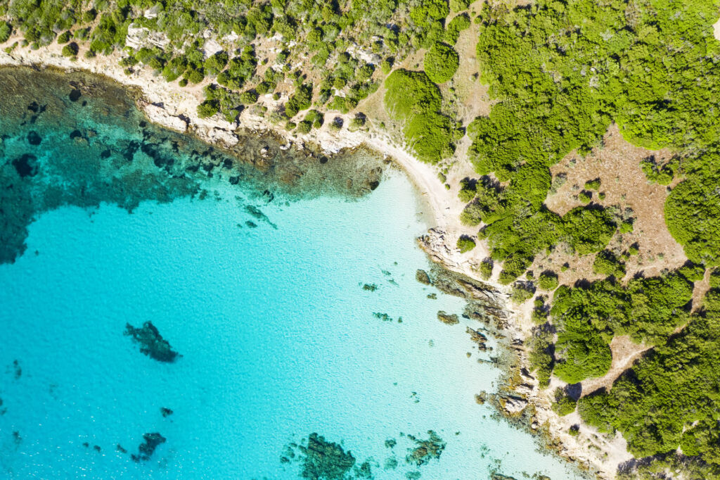 Playa de Cala Sabina en Cerdeña